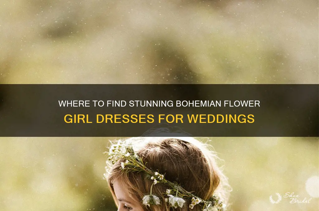 where to buy bohemian flower girl dresses