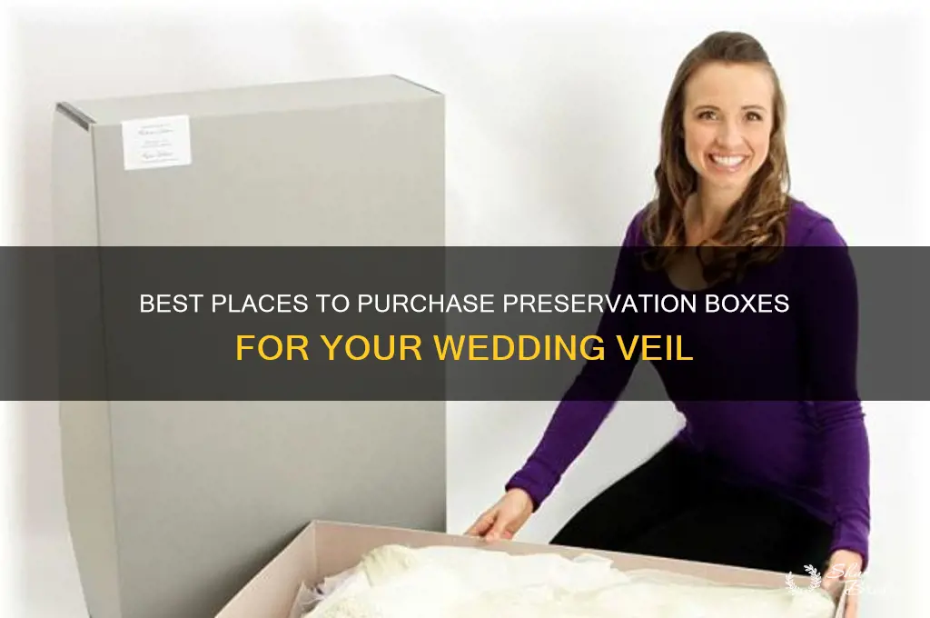 where to buy box to preserve wedding veil
