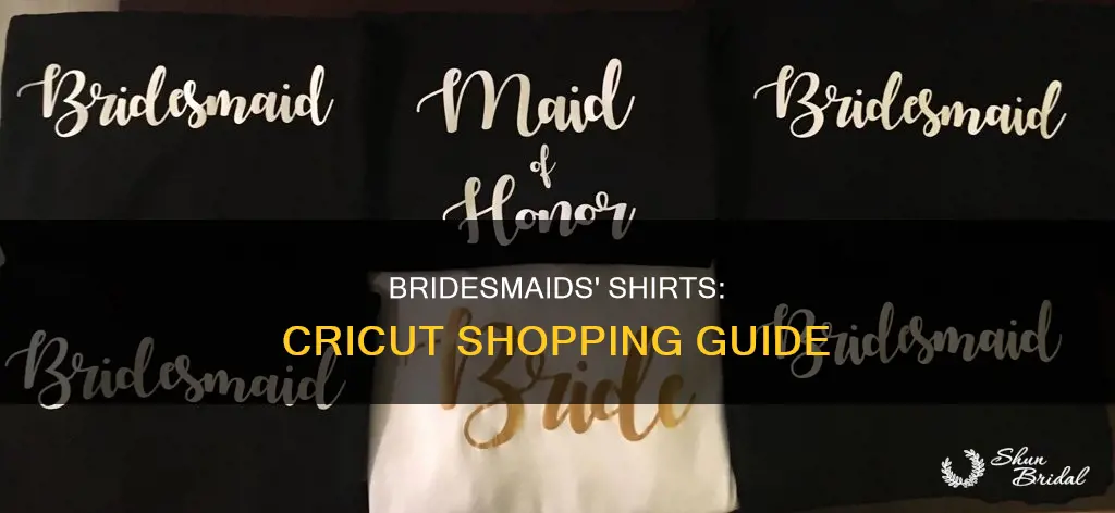 where to buy bridesmaids shirts cricut