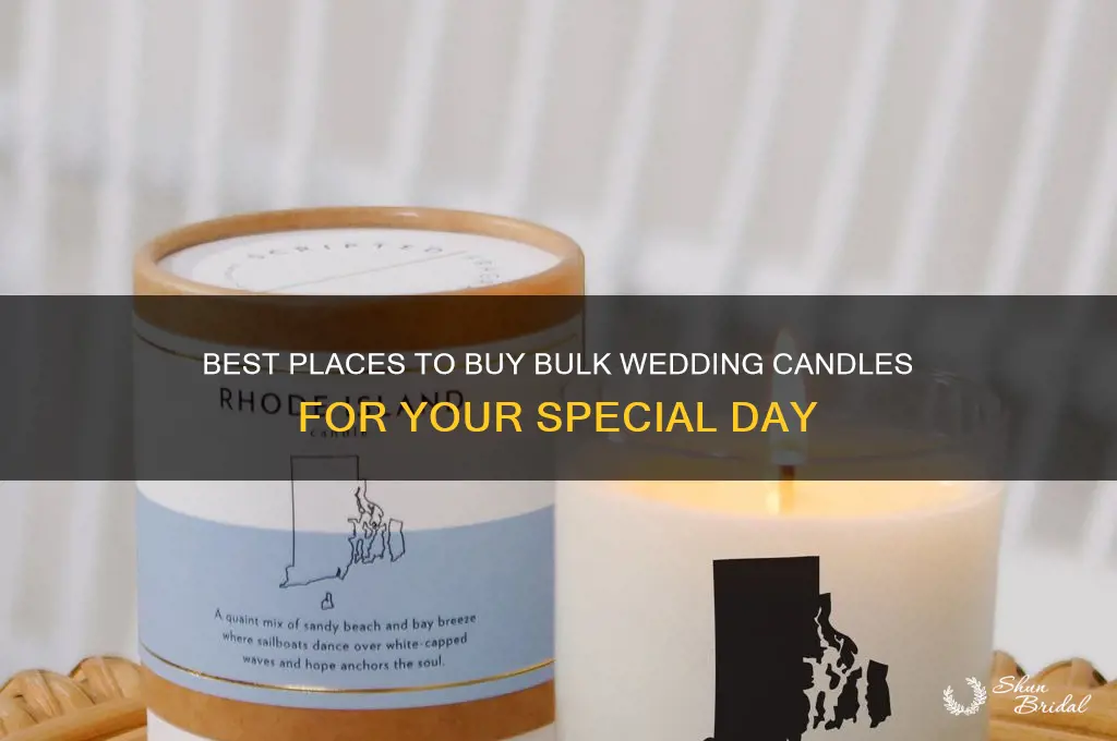where to buy bulk candles for wedding