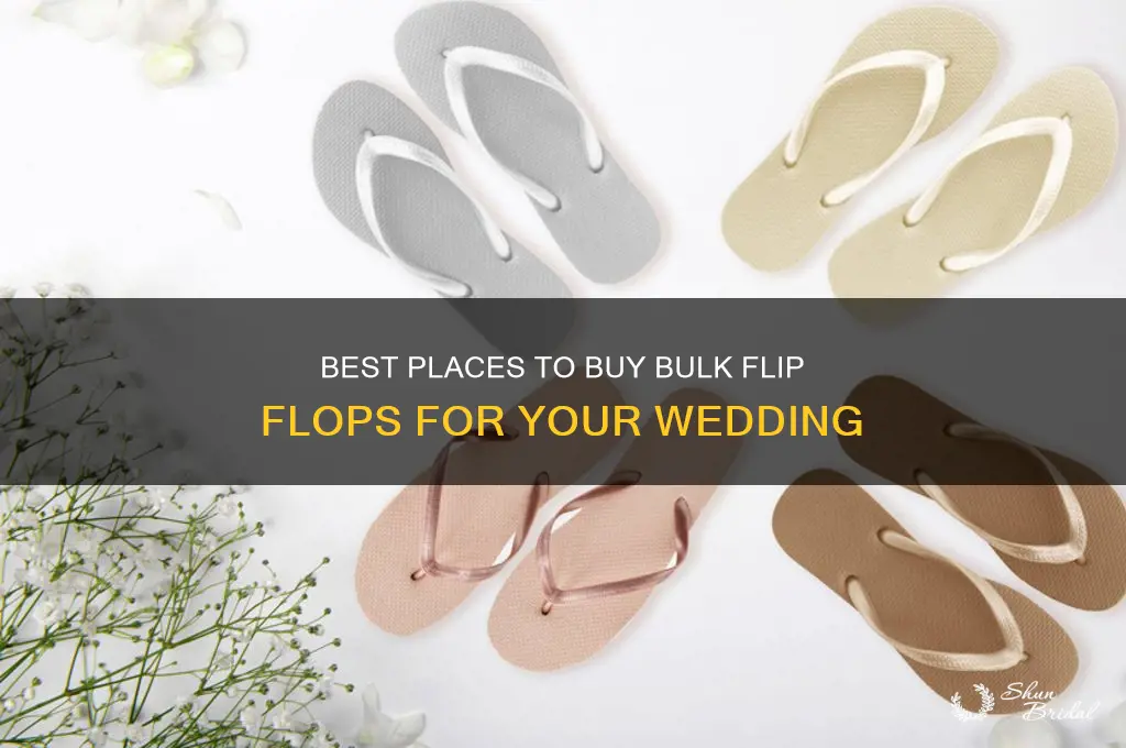 where to buy bulk flip flops for wedding