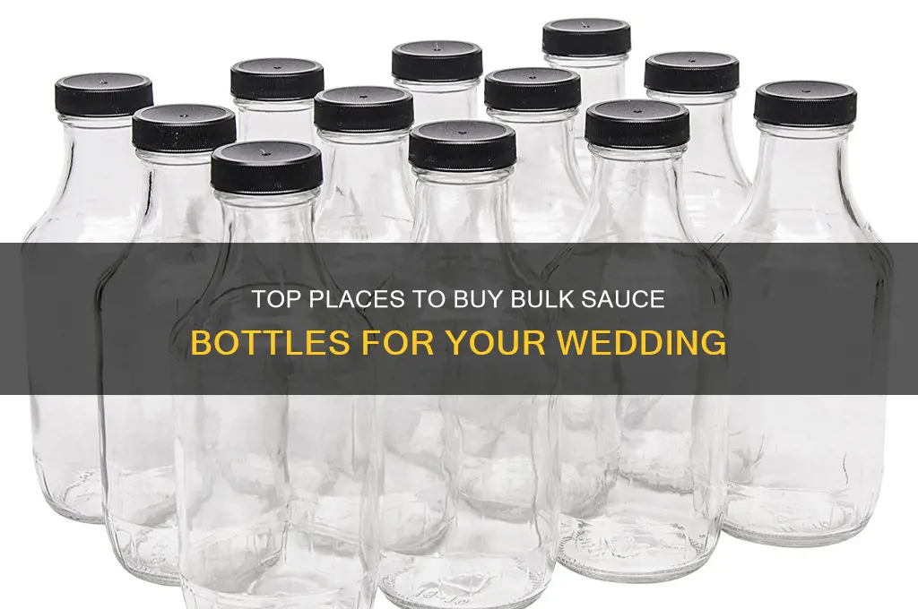 where to buy bulk sauce bottles for wedding