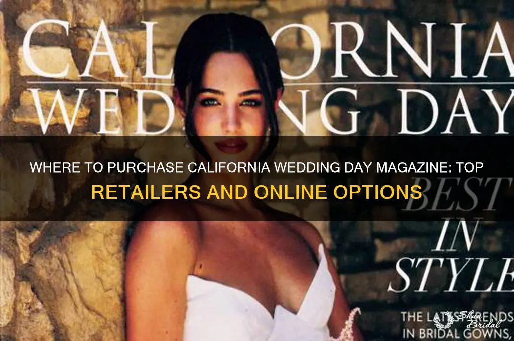 where to buy california wedding day magazine