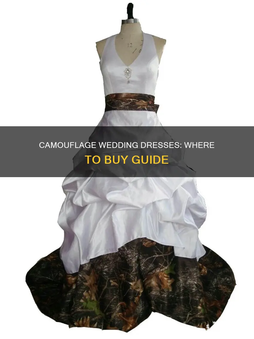 where to buy camouflage wedding dresses