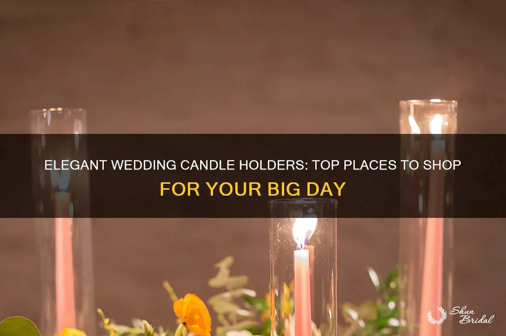 where to buy candle holders for weddings