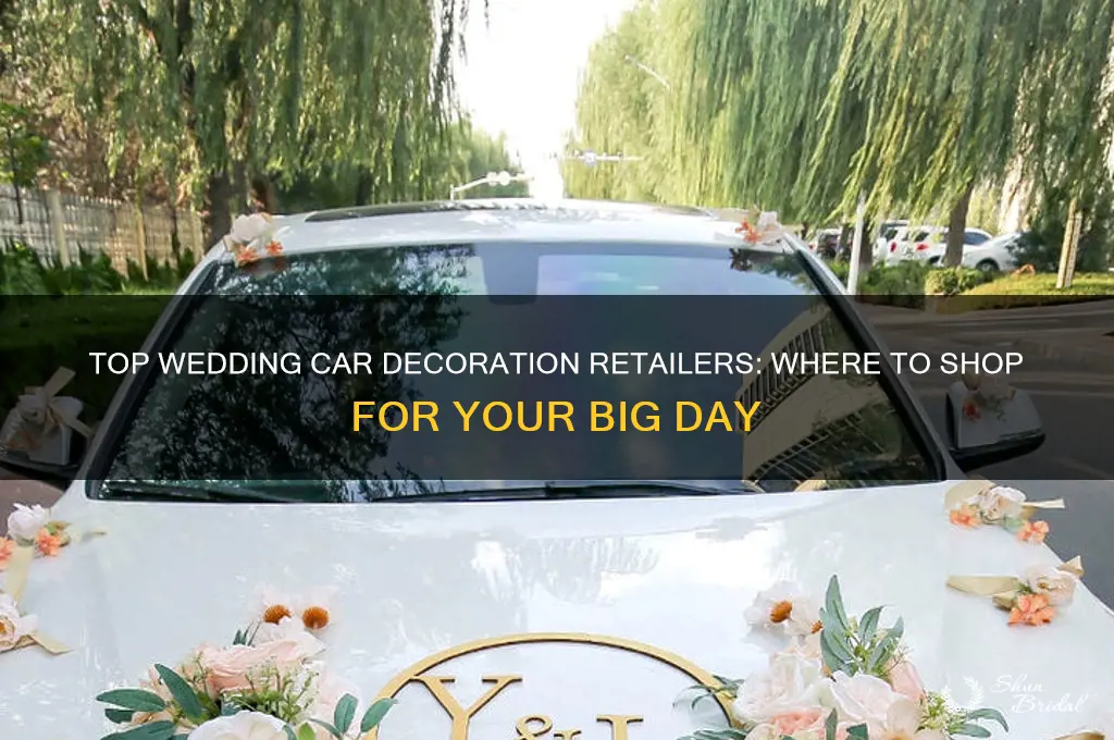 where to buy car decorations for wedding