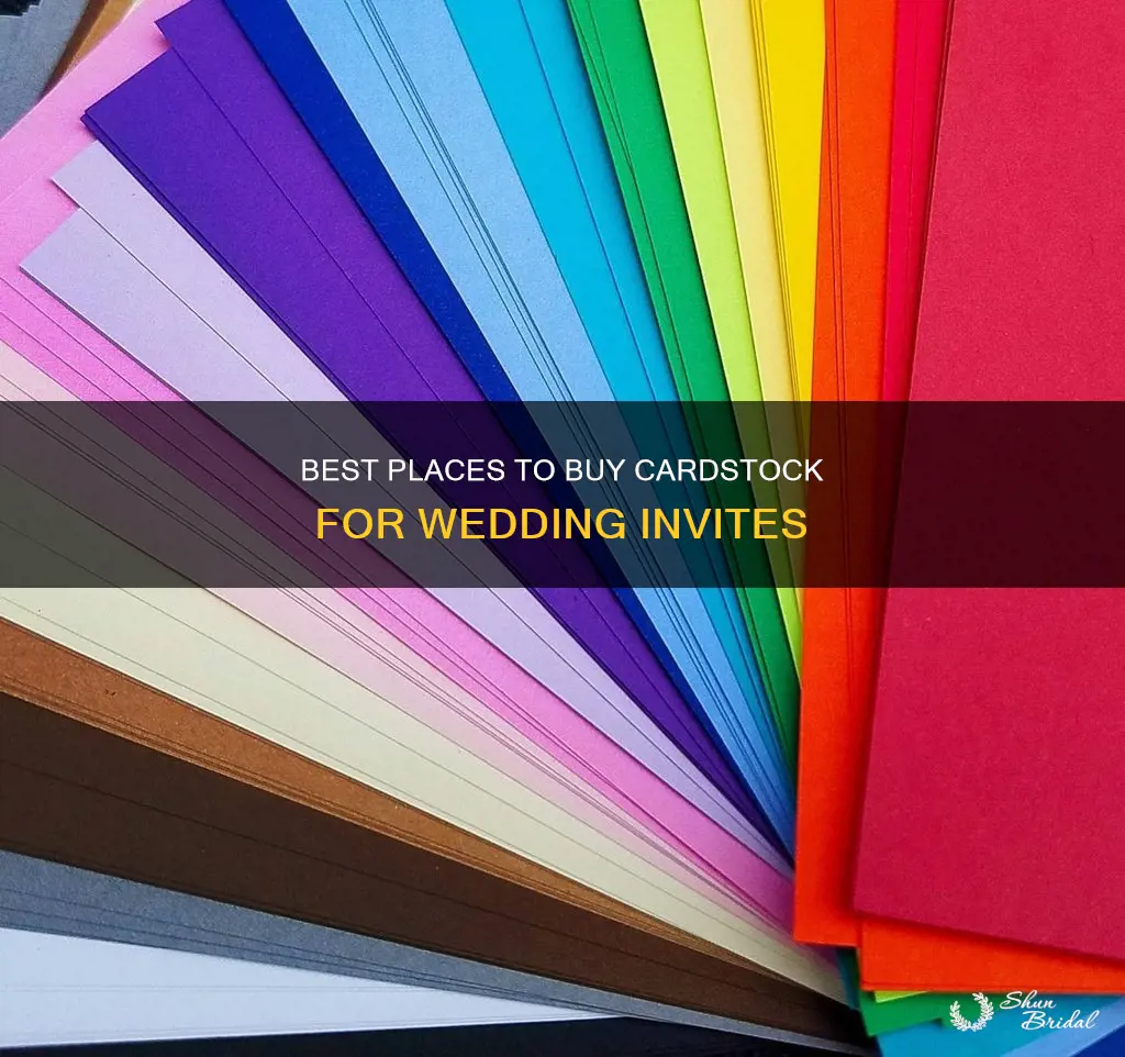 where to buy cardstock for wedding invitations