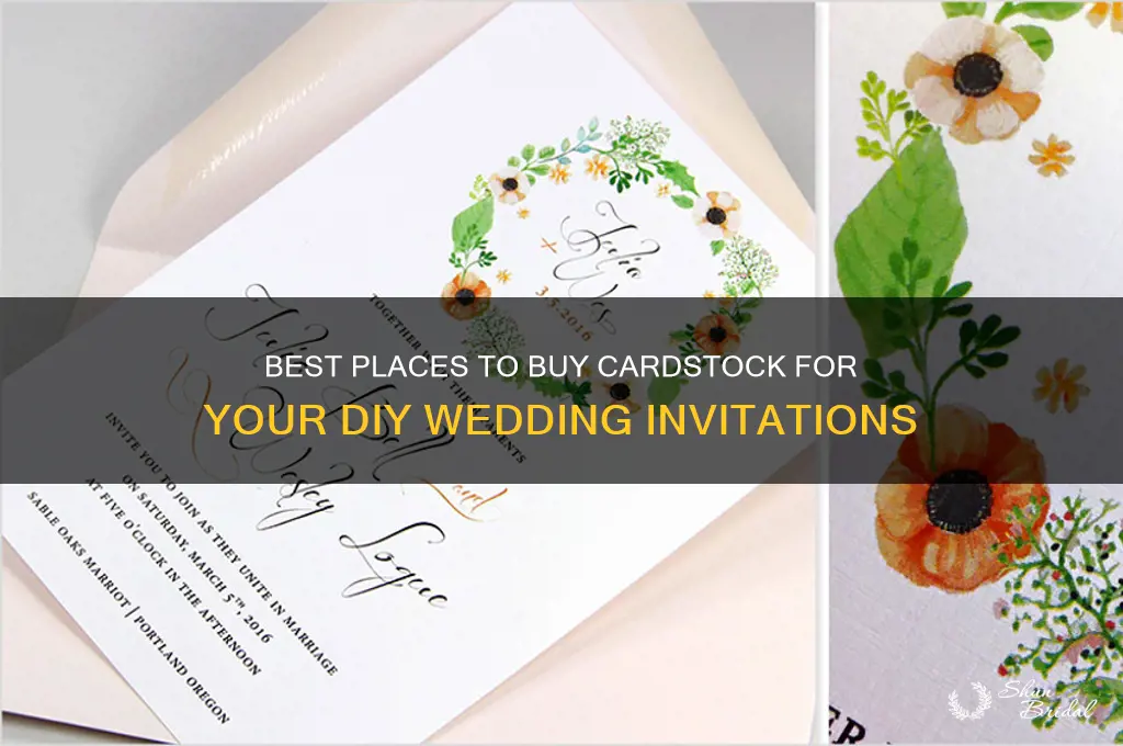 where to buy cardstock wedding