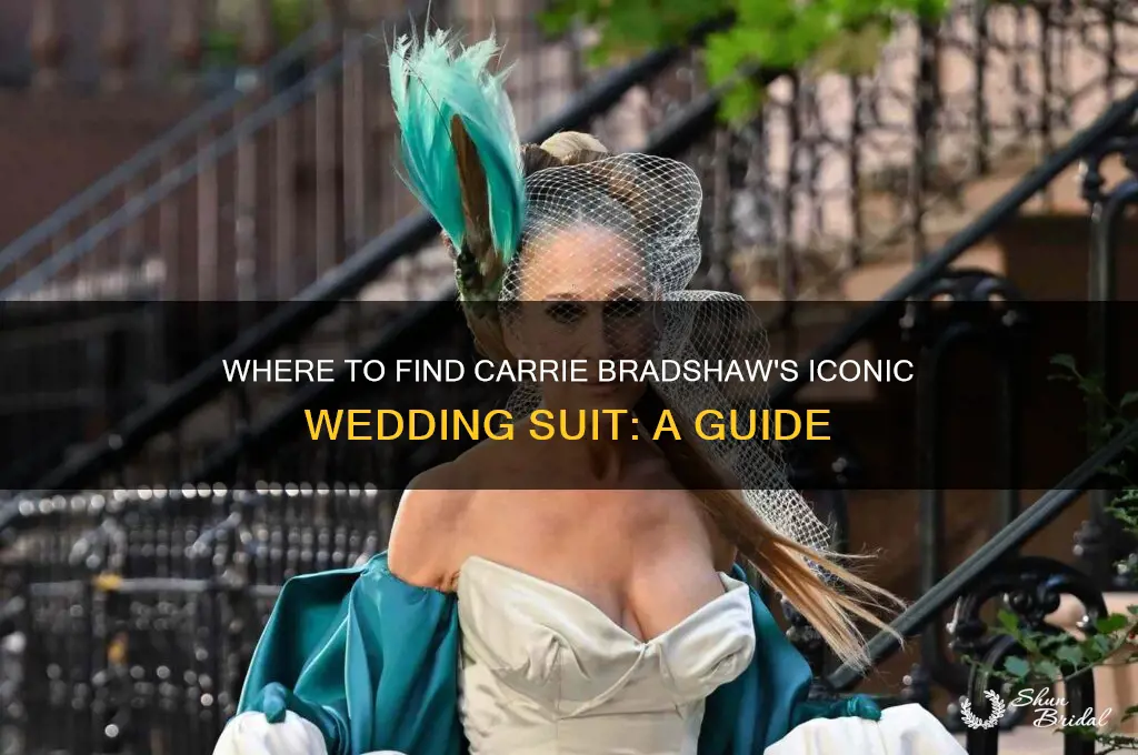 where to buy carrie bradshaw wedding suit