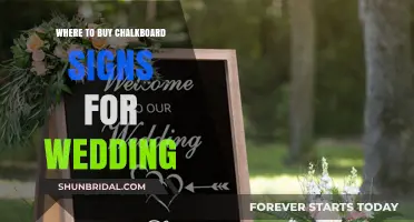 Elegant Chalkboard Signs for Weddings: Top Places to Purchase