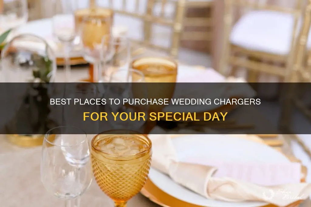 where to buy chargers for wedding