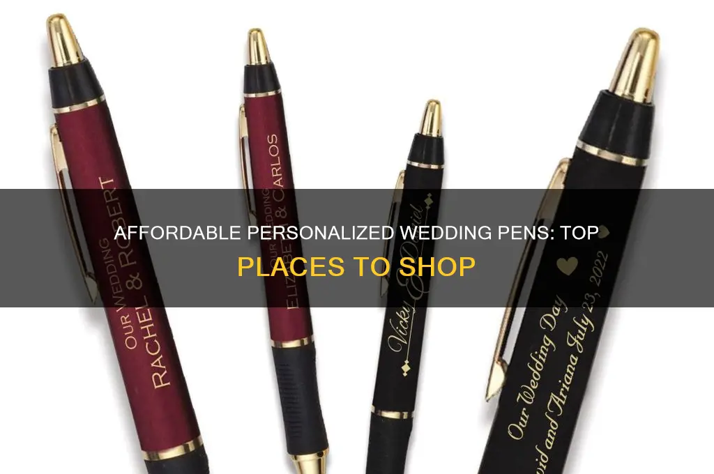 where to buy cheap personalized wedding pens