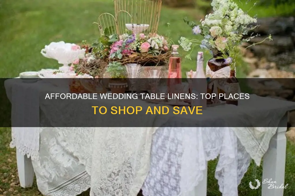 where to buy cheap table linens for wedding