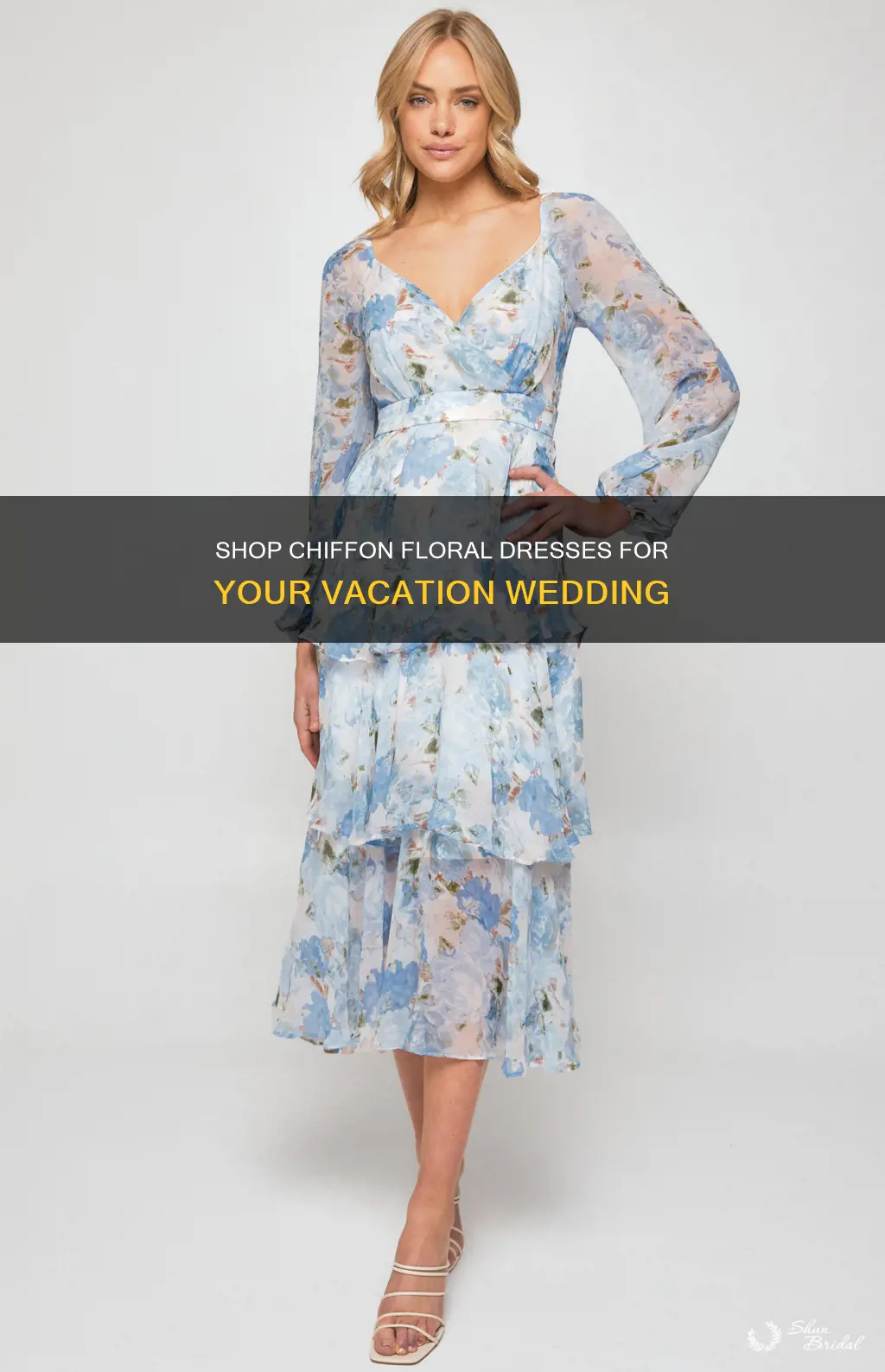 where to buy chiffon floral dresses for vacation wedding