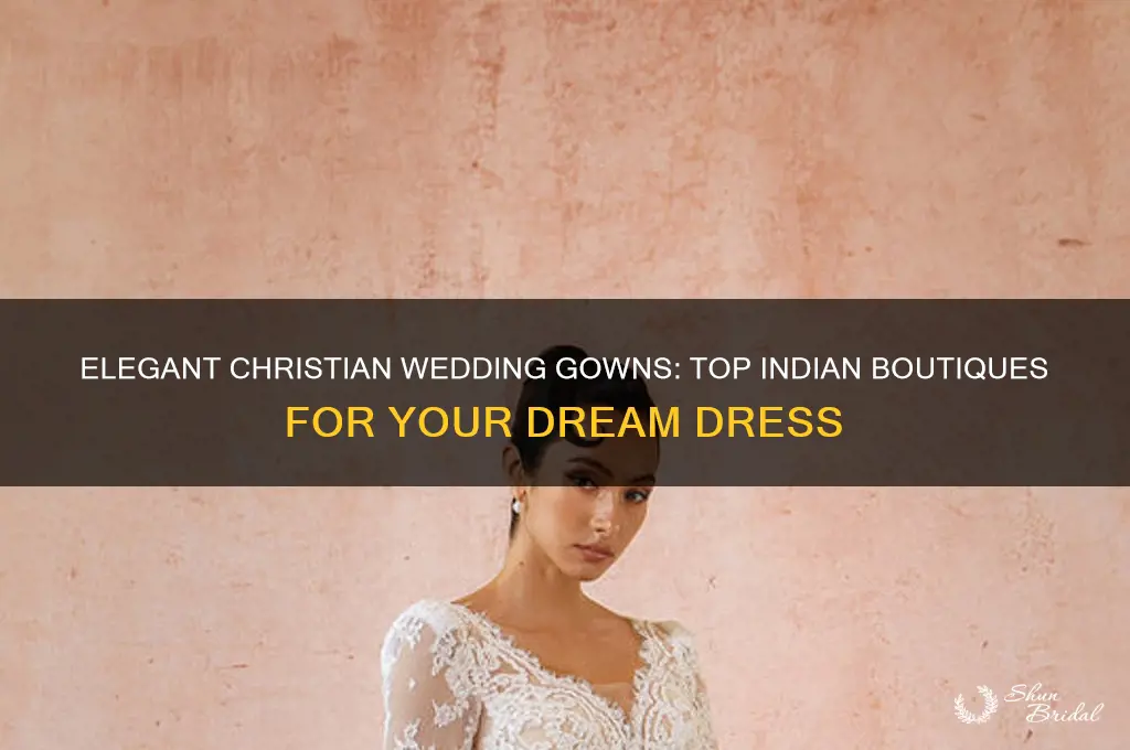 where to buy christian wedding gowns in india