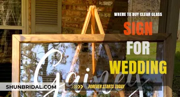 Elegant Clear Glass Wedding Signs: Top Places to Purchase