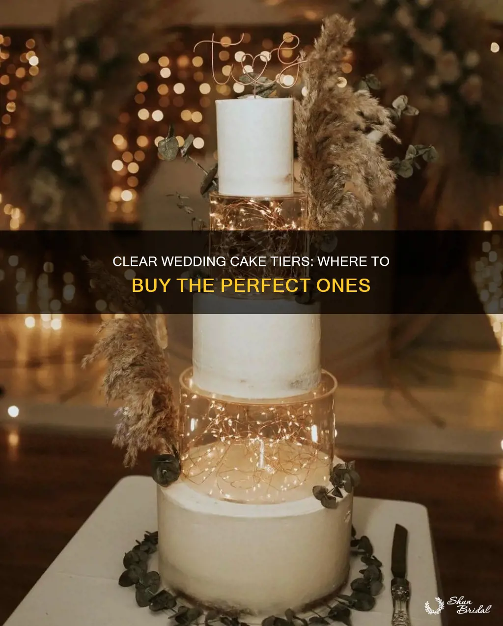 where to buy clear wedding cake tiers