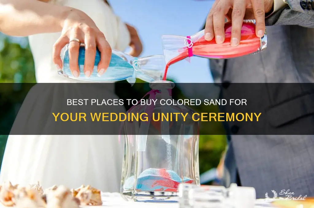 where to buy colored sand for wedding ceremony