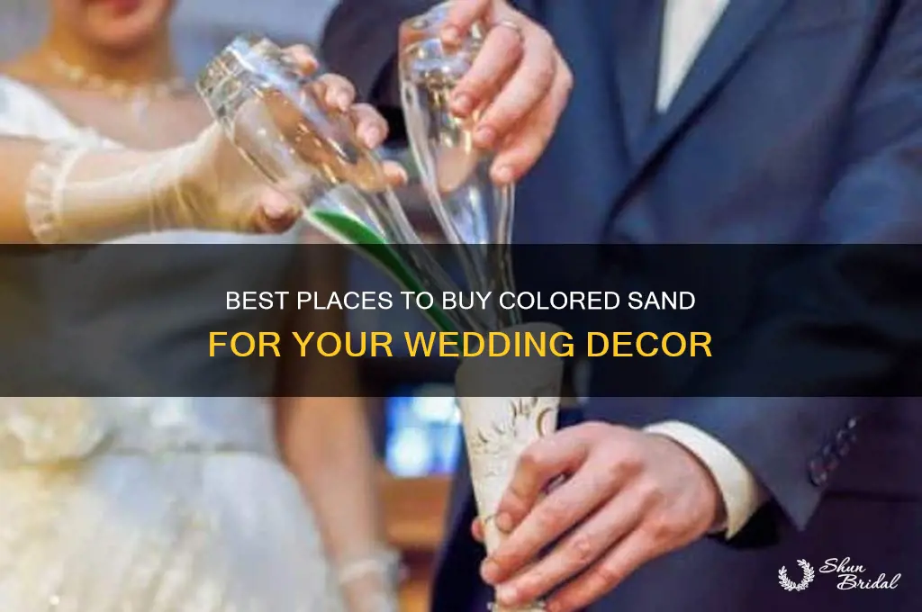 where to buy colored sand for weddings