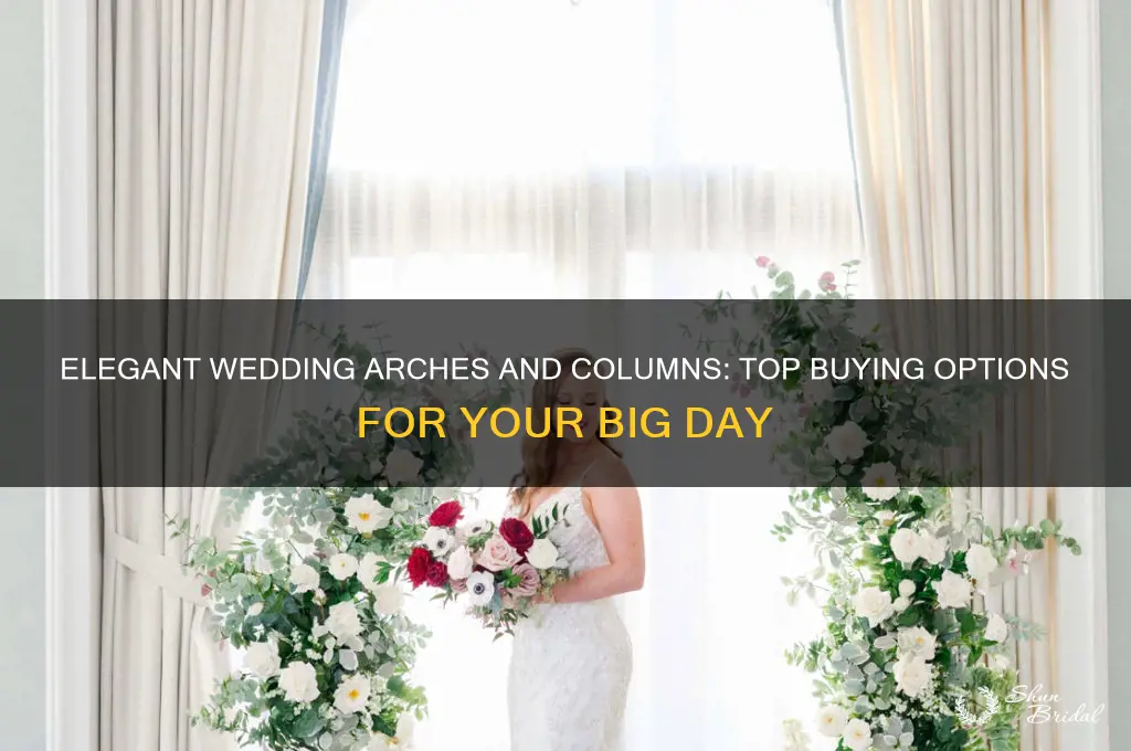 where to buy columns for weddings with arch