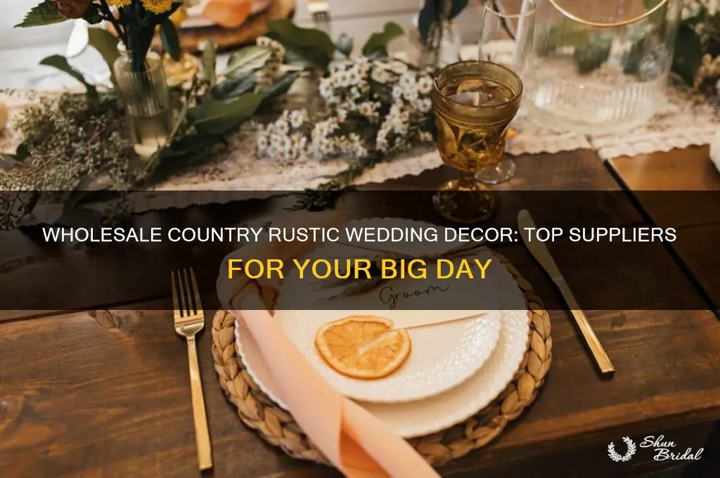where to buy country rustic wedding decor wholesale