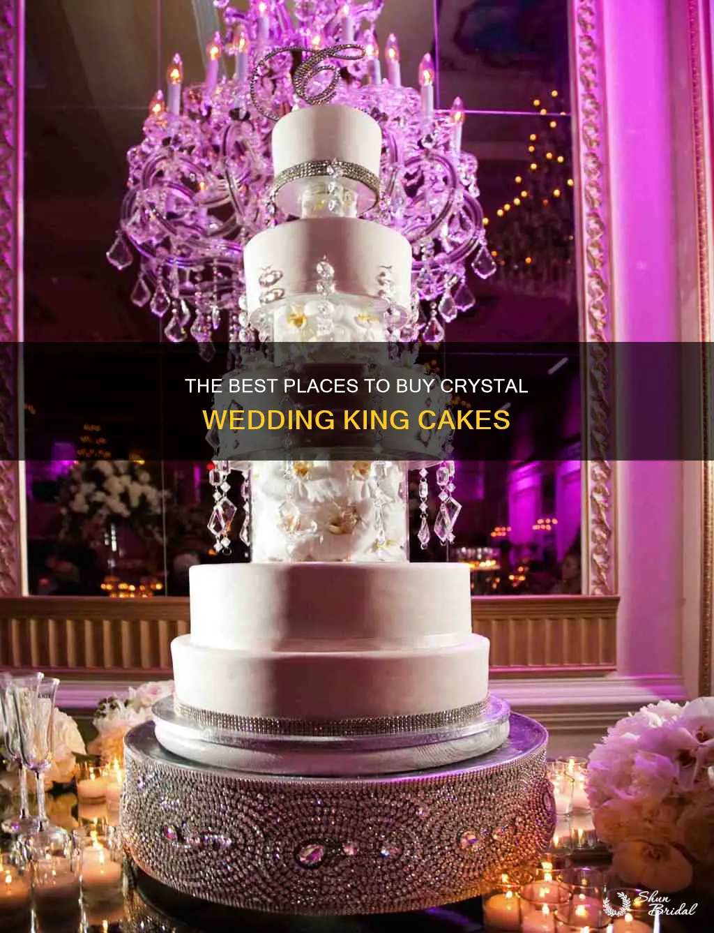 where to buy crystal wedding king cakes