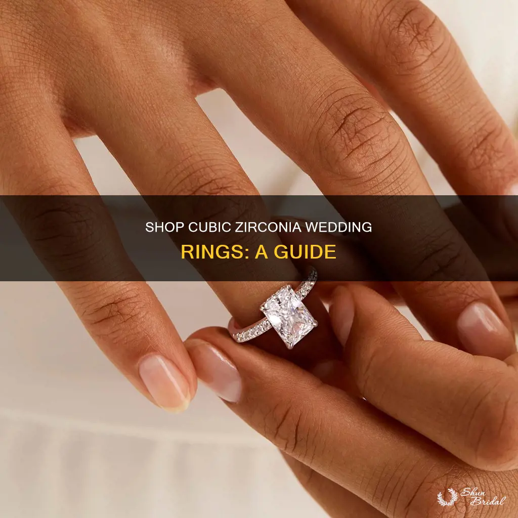 where to buy cubic zirconia wedding rings