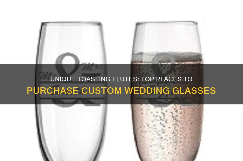 where to buy custom wedding flutes