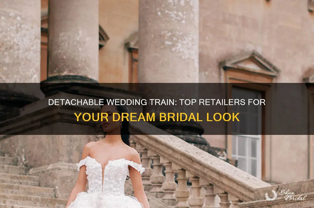 where to buy detachable wedding train