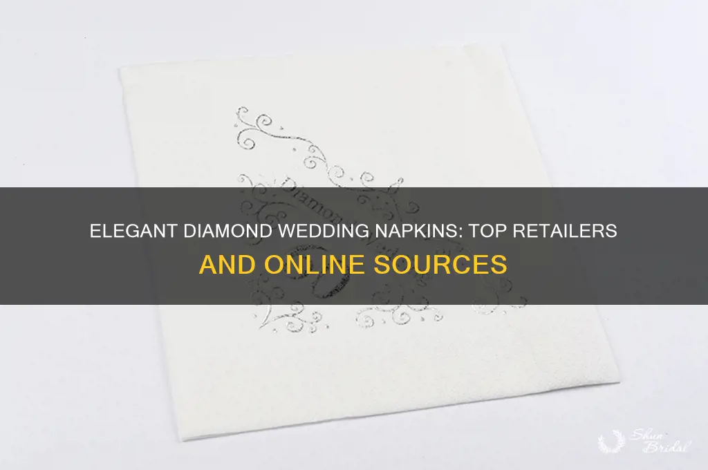 where to buy diamond wedding napkins