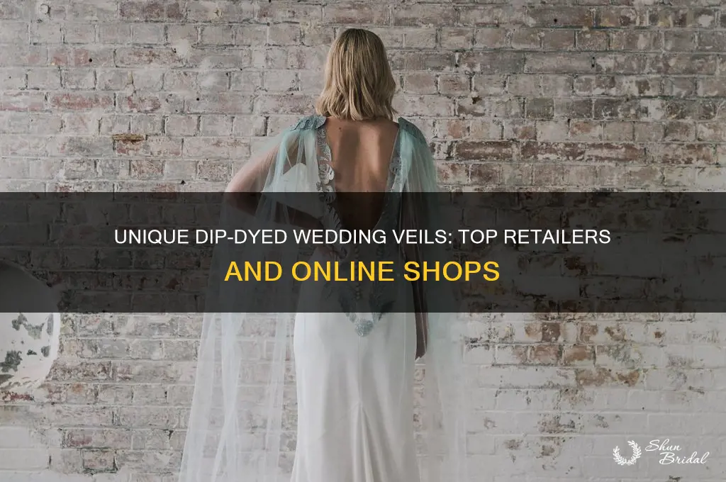 where to buy dip dyed wedding viel