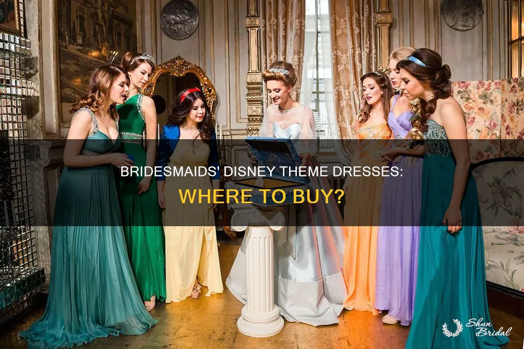 where to buy disney theme dresses for bridesmaids