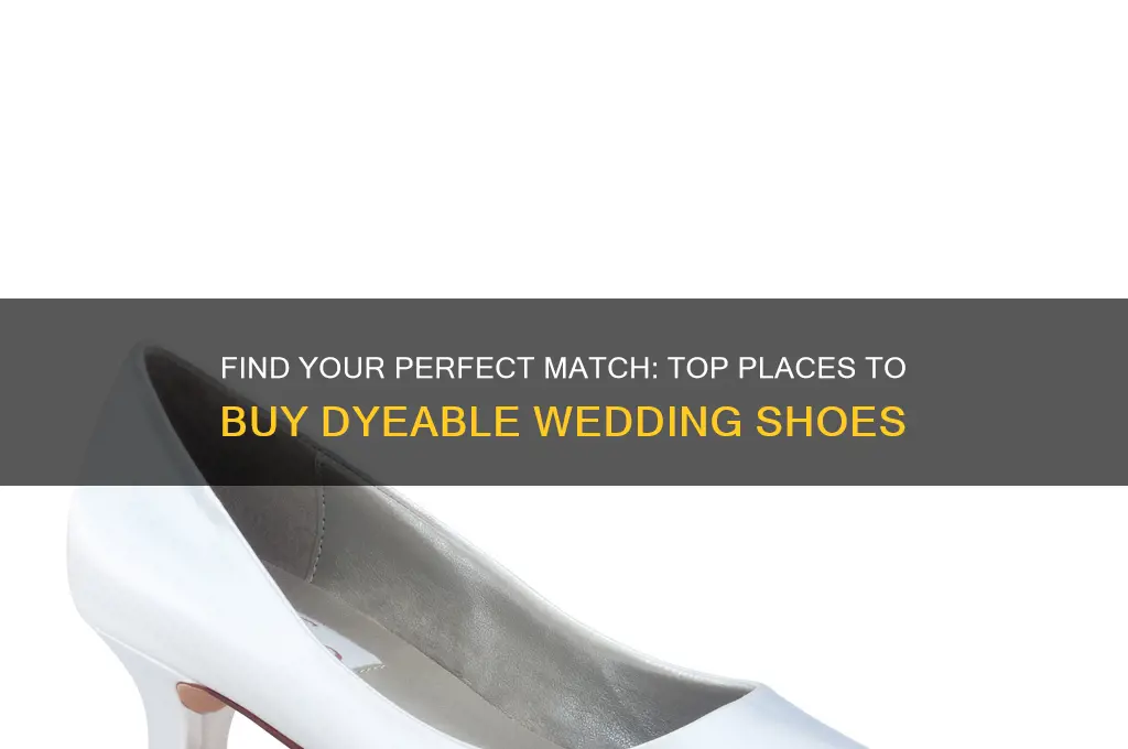 where to buy dyeable wedding shoes