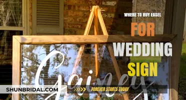 Elegant Wedding Sign Easel: Top Places to Purchase Yours