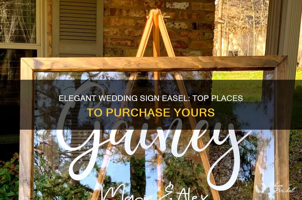 where to buy easel for wedding sign