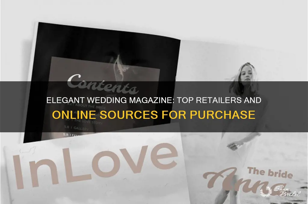 where to buy elegant wedding magazine
