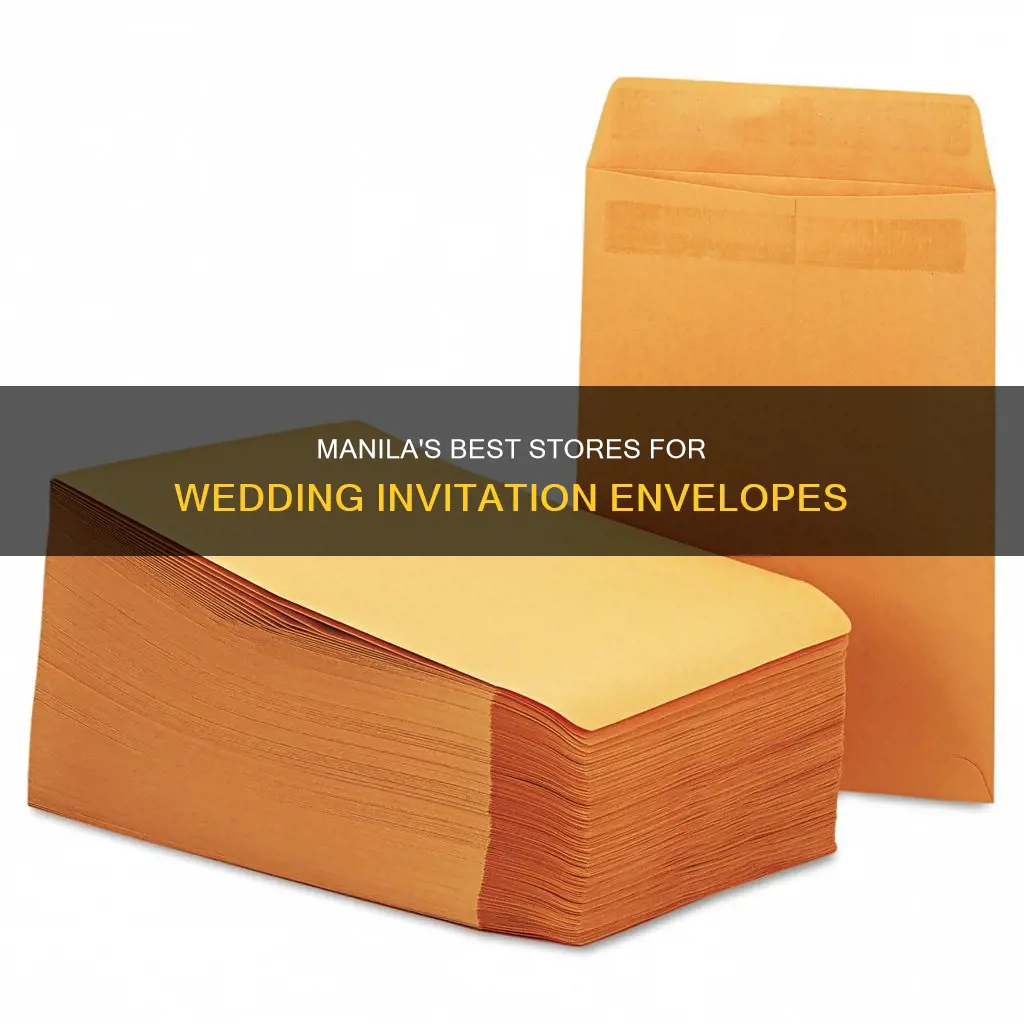 where to buy envelopes for wedding invitations manila