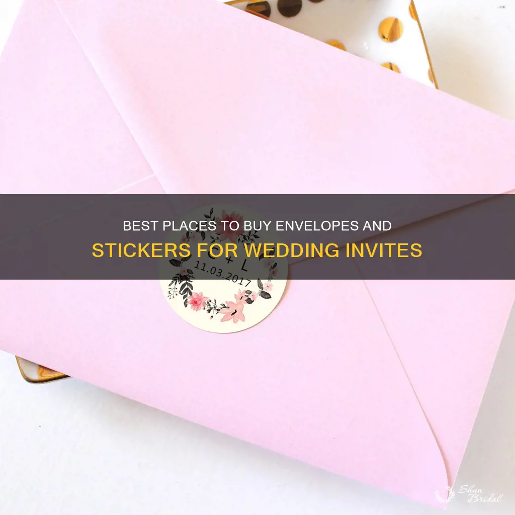 where to buy envelopes stickers for wedding invitations