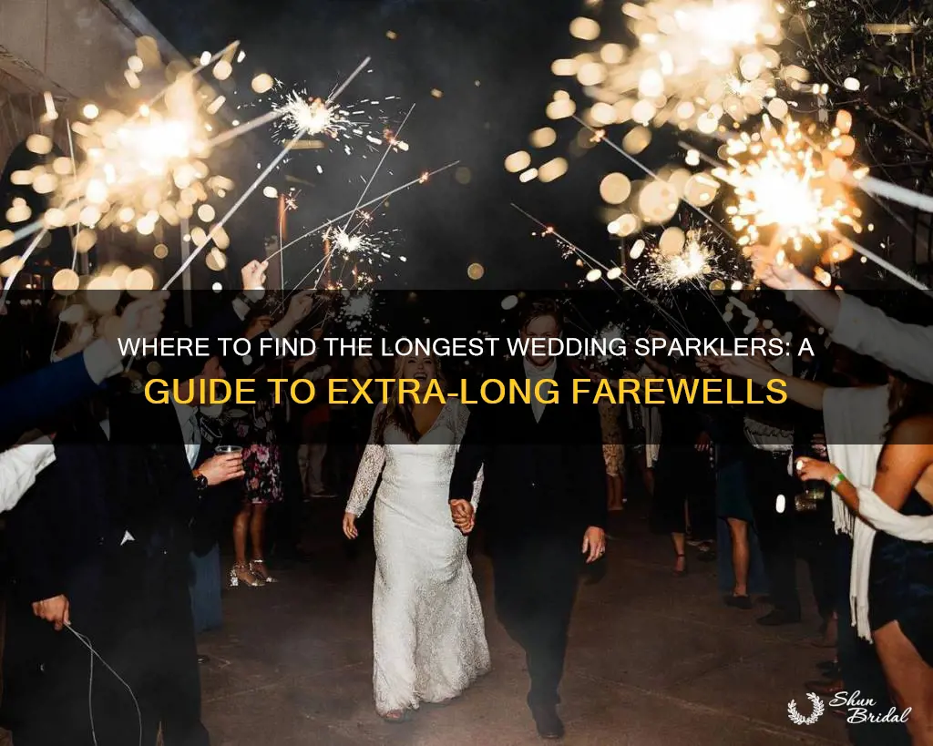 where to buy extra long send off sparklers for weddings