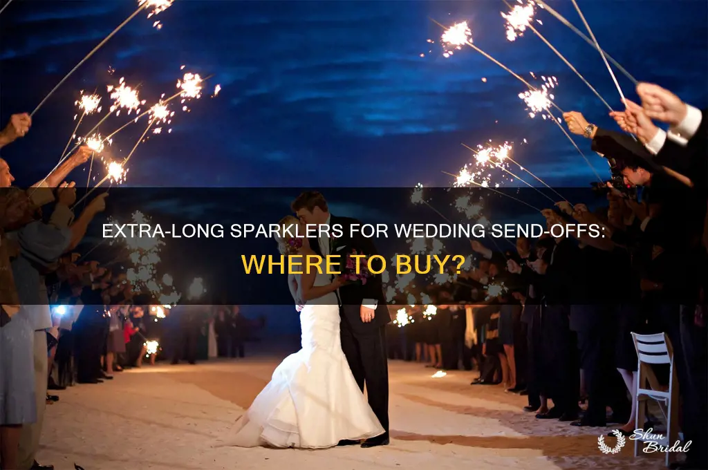 where to buy extra long send off sparklers for weddings