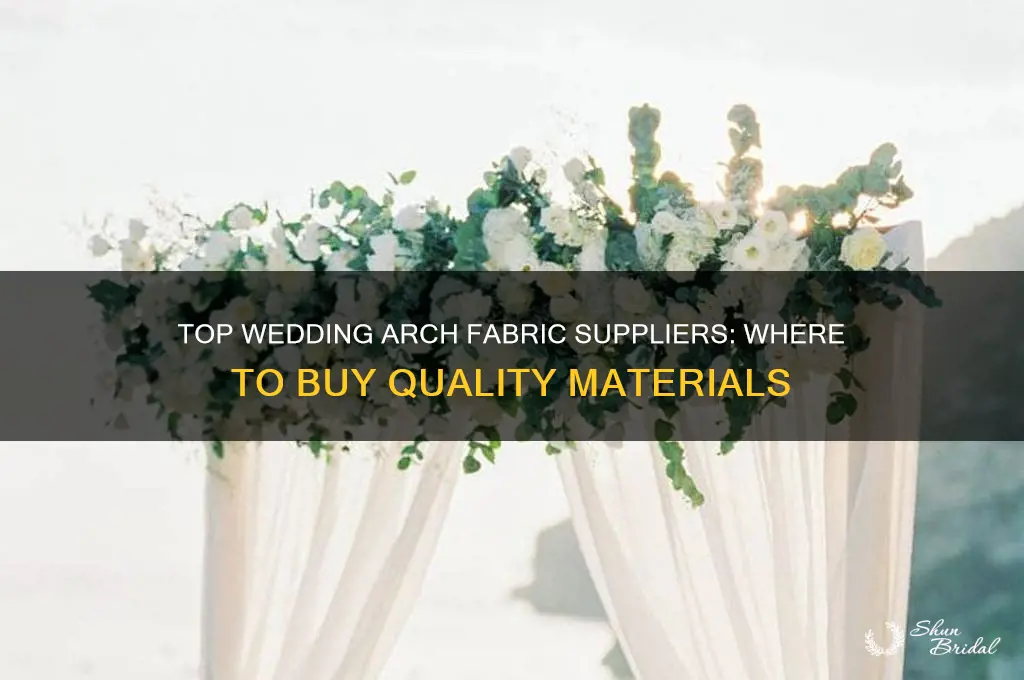 where to buy fabric for wedding arch