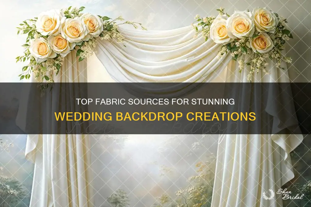 where to buy fabric for wedding backdrop