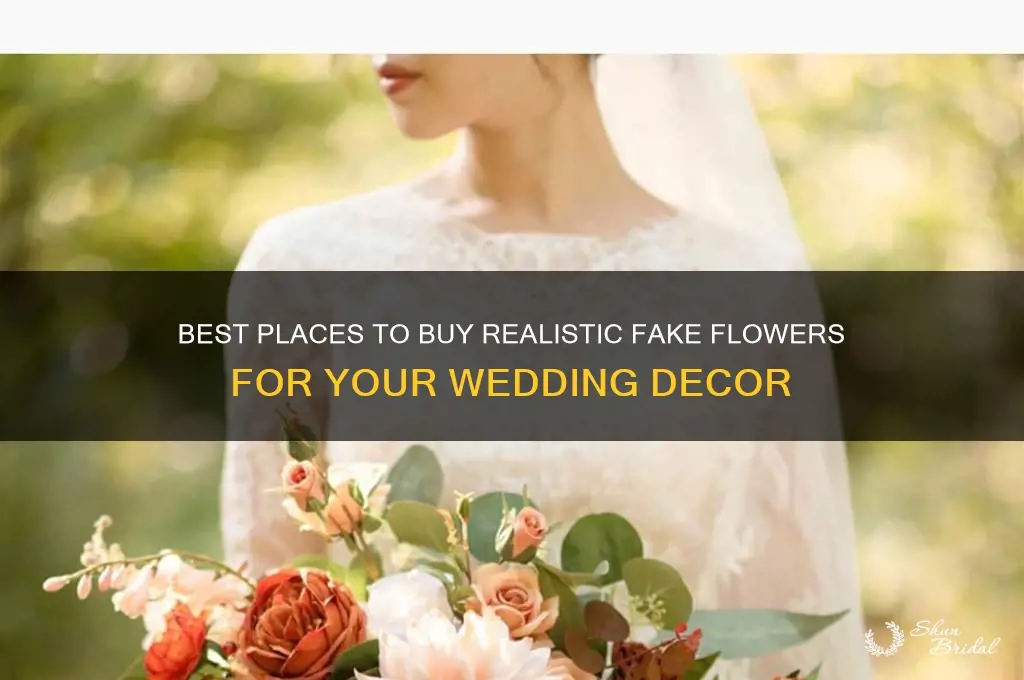 where to buy fake flowers for wedding