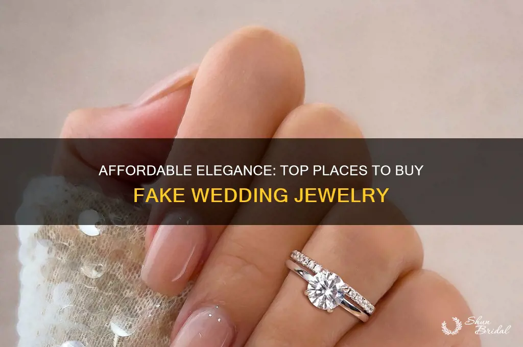 where to buy fake wedding jewelry