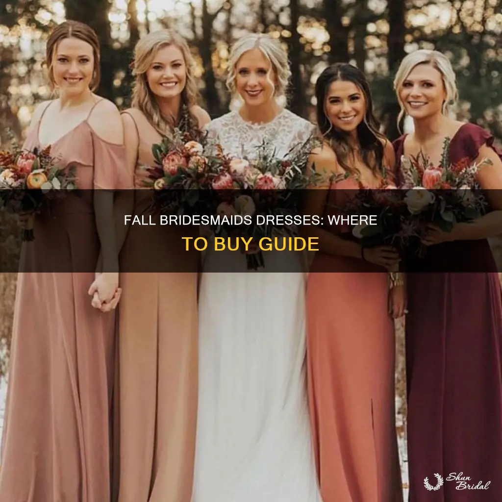 where to buy fall bridesmaids dresses