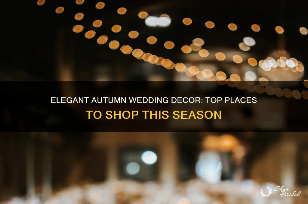 where to buy fall wedding decorations