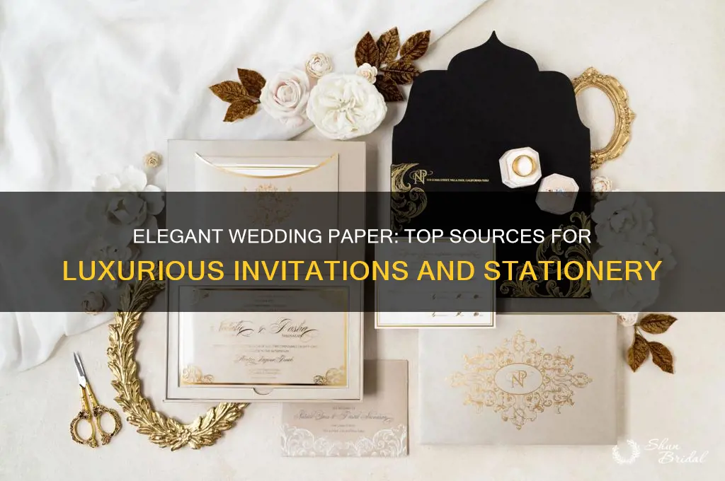 where to buy fancy wedding paper