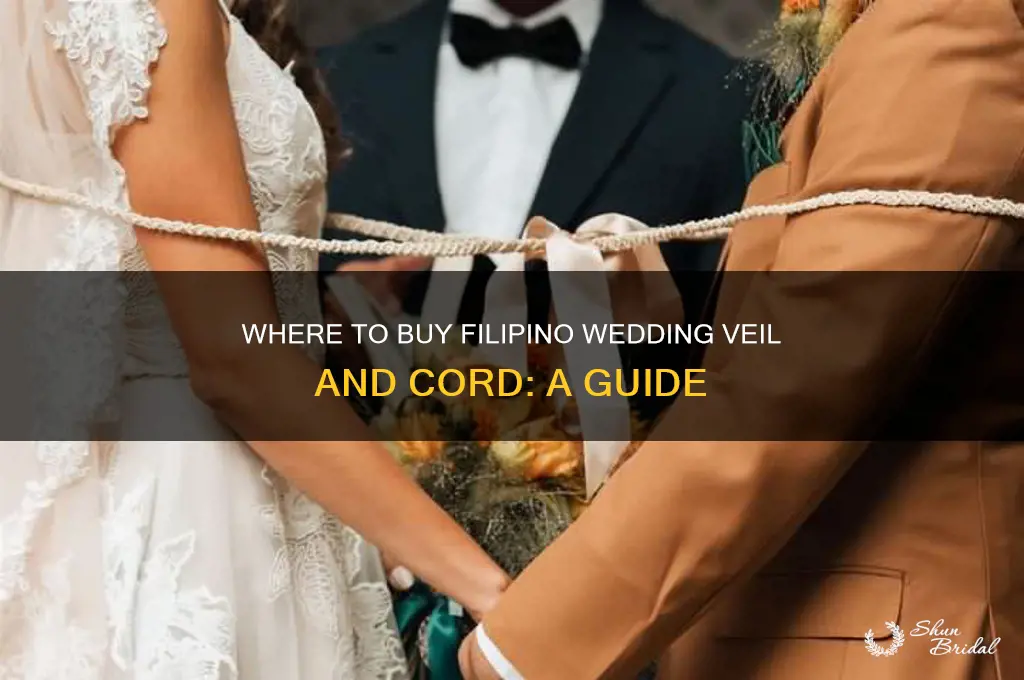 where to buy filipino wedding veil and cord