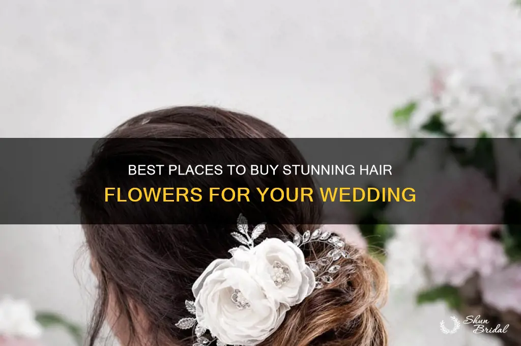 where to buy flowers for hair wedding