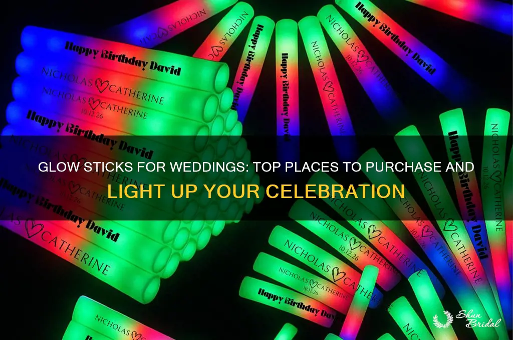 where to buy glow sticks for wedding
